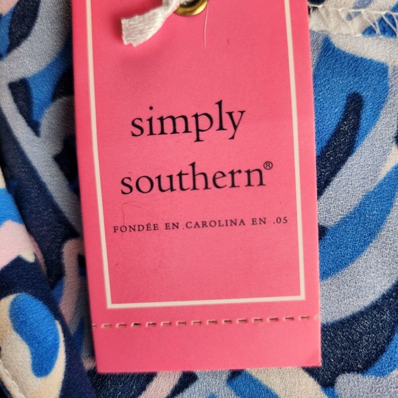 Simply Southern Blouse Swim Cover Up XL NEW - Picture 9 of 12